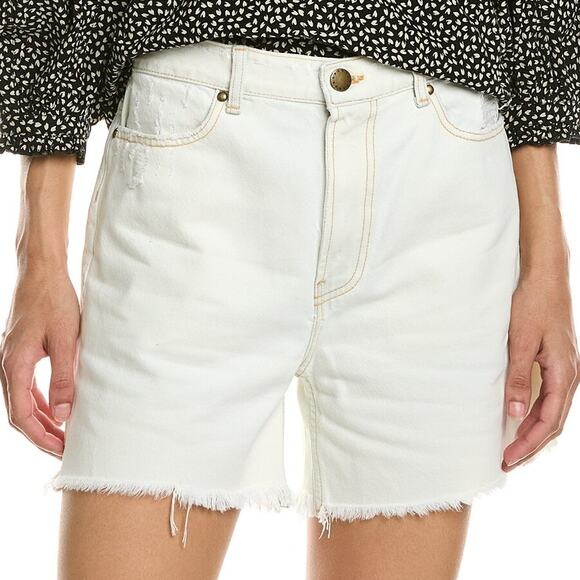 The Great The Easy Cut Off White Bleach Wash Short Women's Size 30 NWOT - Picture 1 of 8
